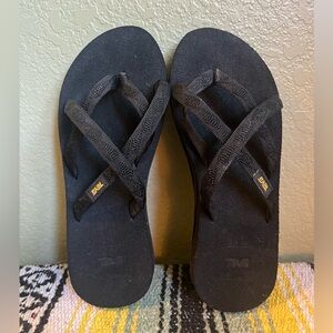 Teva Black Women’s Sandals, Size 6